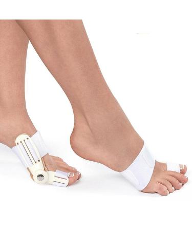 Bale rails bale toe corrector 2 pieces orthopedic toe bunion corrector for men and women big toe spreaders for pain relief adjustable support for day and night