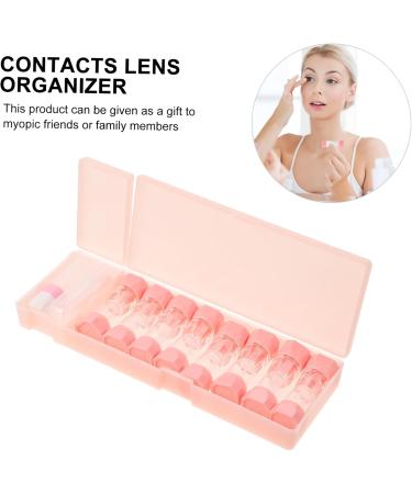 Homsfou 8-Color Contact Lens Cases - Eye Protection & Organizer | Durable PP Stylish Rosa - 21x7x2.5cm - Buy Online on GoSupps.com