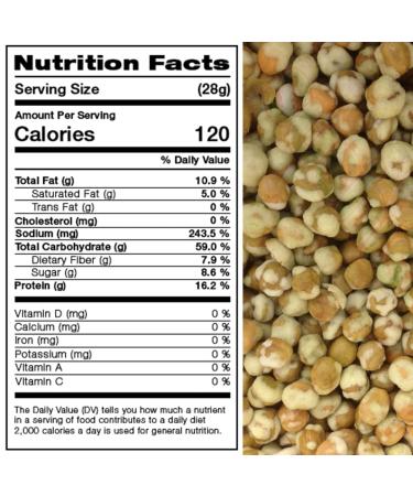 Presto Sales Wasabi Peas 16 oz | Scrumptious Munchy Vegan Snack | Salad Favorite for All Ages | Great for Fat Loss | Resealable 1 lb Bag - Buy Online on GoSupps.com