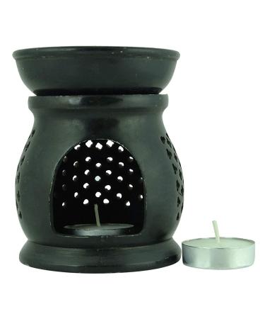 Whitewhale marble soapstone oil diffuser tealight oil burner essential oil lamp
