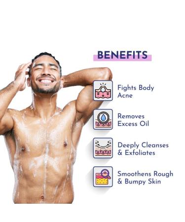 Mannlich 2% Salicylic Acid Body Acne Wash for Men - Bacne Clear Body Wash Men Shower Gel - 3% Niacinamide Prevents Body Acne, Exfoliates & Nourishes Skin 300 ml (Pack of 1) Bacne Clear Bodywash - Buy Online on GoSupps.com