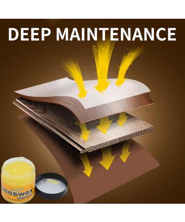 Beeswax Furniture Polish - Natural Furniture Care Polishing Beewax Wood Furniture Cleaner and Polish for Furniture Floor Tables and Cabinets 80g - Buy Online on GoSupps.com