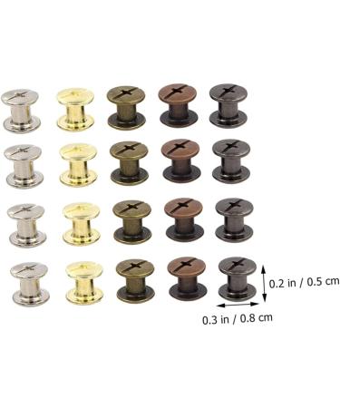 TEHAUX 100 Sets Lash Rivet Boxed Rivets for Leather Double Cap Rivet Tubular Leather Rivets Kit Small Metal - Buy Online on GoSupps.com
