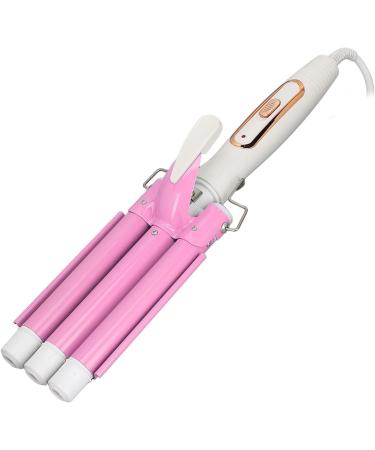 3 Barrel Curling Iron Wand - Ceramic Glaze Adjustable Frizz Control for Perfect Waves | Ideal for Dates & Parties - US Plug (100-240V - Buy Online on GoSupps.com