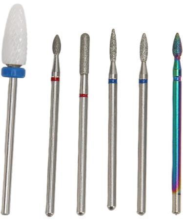 Nail Drill Cone Nail Drill Sets 6-piece Electric Nail Drill Set Cuticle Remover Bit Set Nail Cuticle Cleaner Bit Professional Rotating Polishing Nail Drill - Buy Online on GoSupps.com