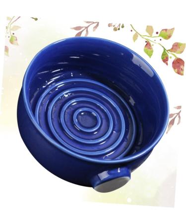 Minkissy 3-Pack Shaving Cup Set | Ceramic Shaving Soap Bowl for Men | Blue Razor Bowl 11.5x11.5cm - International Shipping Available - Buy Online on GoSupps.com