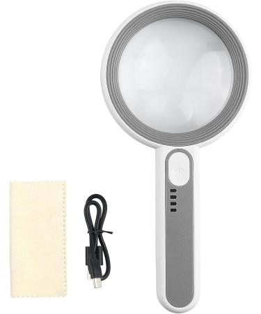 Illuminated Handheld Lighted Magnifying Glass for Kids | Handheld for Reading Coin and Jewelry Appreciation Scientific Observation 7518s--75mm - Buy Online on GoSupps.com