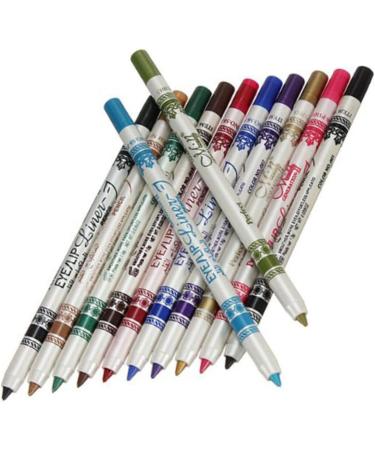 FRCOLOR Eyeliner Pencils 3Pcs 12 Flash Pack Glitter Outfit Eyebrow Pencil 12 Color Eyeliner Pencil Eye Liner Pencils Lip Pencil Cosmetic Makeup Pen Set Mediumx3pcs as shown x 3pcs - Buy Online on GoSupps.com