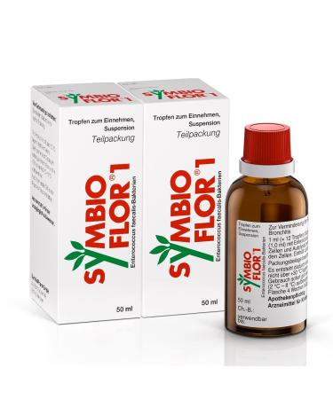 Symbioflor 1: Probiotic bacterial cultures against recurring respiratory infections strengthening immune system 2 x 50 ml 50 ml (2 Pack)