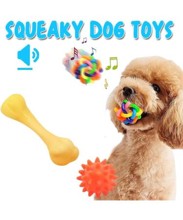 Speedy Panther 6Pcs Dog Chew Toys for Small Dogs Puppy Teething Toys From 8 Weeks Dog Ball Toys Dog Toys Set for Small Medium Dogs Pink - Buy Online on GoSupps.com