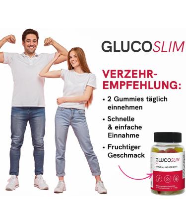 Glucoslim Keto Gummy Bears - 60 Fruit Gum Keto Diet Gummies - Sugar-Free Keto Snack - International Shipping Available - Buy Online on GoSupps.com