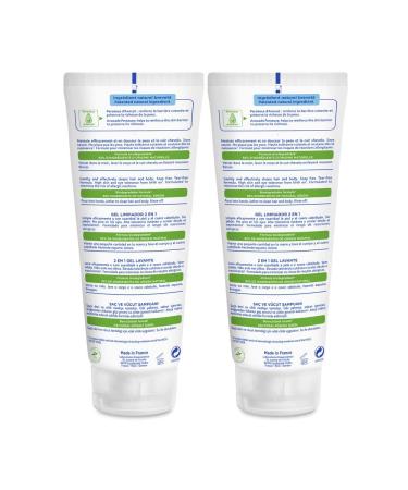 Mustela Baby 2-in-1 Cleansing Gel - Gentle Body & Hair Cleanser with Avocado - 6.76 fl. oz. - Biodegradable & Tear-Free - 1 or 2-Pack - Buy Online on GoSupps.com