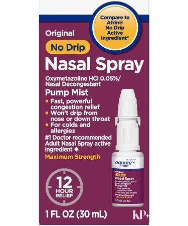 No Drip Nasal Spray Nasal Spray Pump Mist 12 Hour 1 fl oz