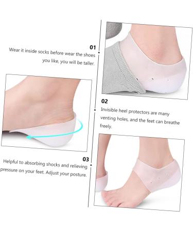 NOLITOY Men's Heel Covers & Sneakers | Plantar Protection & Height Increase Socks - Unusual Sneaker Boots for Comfort - Buy Online on GoSupps.com