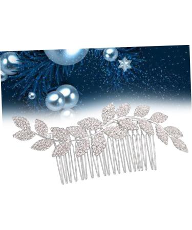 DOITOOL Tocados Para El Wedding Hair Accessories Silver Hair Comb Alloy Hair Comb Tiara Bridal Comb Bridal Side Comb European and American Headgear Banquet - Buy Online on GoSupps.com