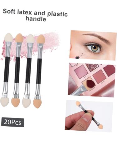 FOMIYES 20pcs Latex Eye Shadow Stick Eyeshadow Stick Double Ended Makeup Brush Eye Shadow Applicator Set Mix - Buy Online on GoSupps.com