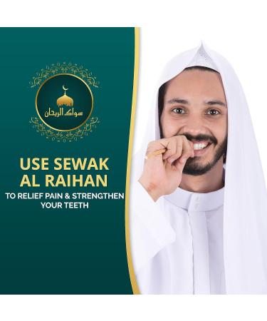 Al Raihan 5 Pcs Miswak Sticks with Holder for Cleaning Teeth - Vacuum Sealed Natural Flavored Tooth Brush - Traditional Chew Sticks for Teeth Whitening Oral Health & Fresh Breath || Pack of 5 1 count (Pack of 5) - Buy Online on GoSupps.com