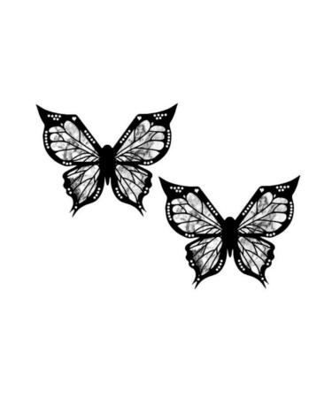 2 PIECE Makeup Eyeliner Stencil Tool Winged Eyeliner Stamp Butterflies Stencils for Smokey Eyeshadow Eye Liner Stencil Kit Multifunctional Eye Applicator Mascara Shield