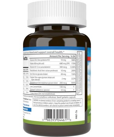 Carlson - Blood Nutrients 28 mg Iron Blood Development Iron Absorption & Optimal Wellness 180 Capsules - Buy Online on GoSupps.com