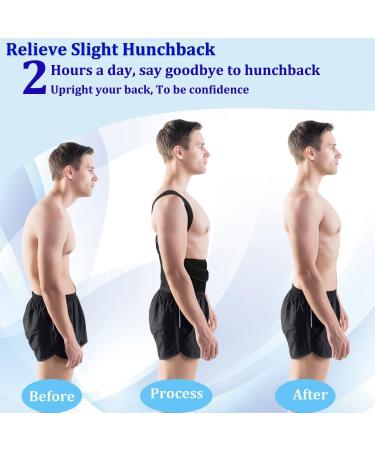 Shop S-5XL Plus Size Posture Corrector Back Brace for Men Women & Teens - Black Full Back Support Belt - Ideal for Scoliosis & Hunchback Correction - Buy Online on GoSupps.com