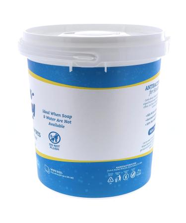 Germ-Away Antibacterial Hand Wipes | Compostable Cloth Bucket | Lemon Scent | 400 Count Pack - 1 Bucket - Buy Online on GoSupps.com