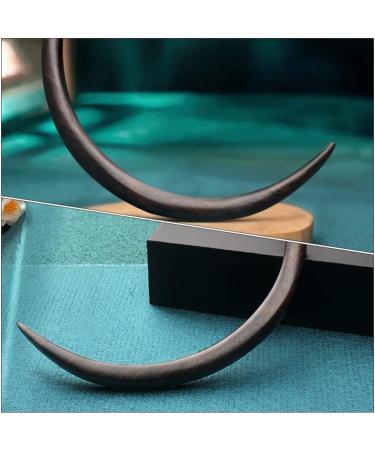 LALAFINA Moon Wooden Hairpin Gothic Hair Accessories Moon Headpiece Jaw Trainer Hair Deyer Wood Decor Ear Piercing Kit Vintage Hair Sticks Moon Hair Fork Women's Girl Ball Head - Buy Online on GoSupps.com