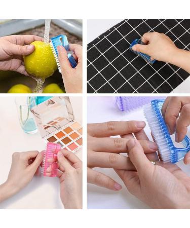 CHAOYUELYF 5 Pcs Handle Grip Nail Brush Plastic Handle Scrubbing Brush Portable Nail Cleaning Brush with Soft Bristles for Toes and Nails Men Women (M) - Buy Online on GoSupps.com