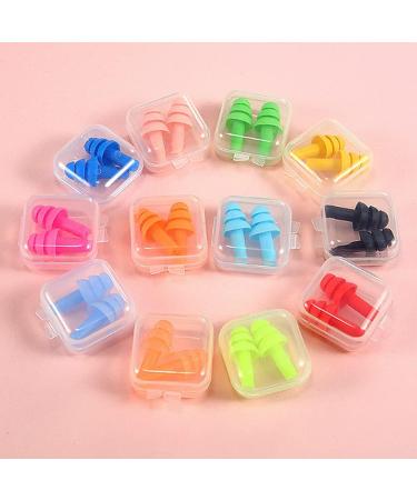 10pcs Silicone Ear Plugs - Noise Reduction & Waterproof Reusable Soundproof Earplugs in Blue | International Shipping Available - Buy Online on GoSupps.com