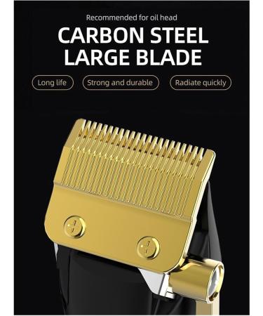 Buy Razors & Hair Clippers - Ceramic T-Blade Cordless Haircut Set with 12 Guide Combs | Rechargeable 2000mAh/1200mAh - International Shipping Available - Buy Online on GoSupps.com