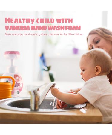 VANERIA Flower Foaming Hand Soap 350ml - Gentle Hand Wash for Kids and Adults with Sensitive Skin - Buy Online on GoSupps.com