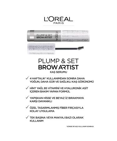 L'Or al Paris Brow Artist Plump & Set 00 Transparent - Define & Shape Your Eyebrows | 1 Pack - Buy Online on GoSupps.com