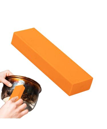 Rust Remover for Metal | Rubber Dirt and Stains Remover Kitchen Tool - Stainless Steel Knives Rust Decontamination Artifact Dirt and Stains Remover Kitchen Tool Orange Color