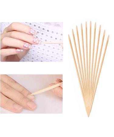 200 Rosewood Manicure Sticks | Professional Nail Care Tools | Orange Wood Nail Shaping Sticks - Buy Online on GoSupps.com