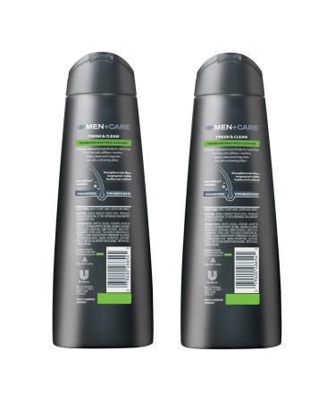 Dove Men+Care 2 in 1 Shampoo and Conditioner 12 Fl Oz - Fresh and Clean (Pack of 2) - Buy Online on GoSupps.com