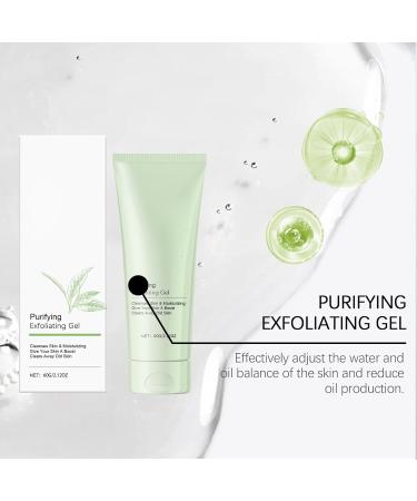 Greteam Purifying Exfoliating Gel Deep Cleansing Exfoliating Gel for Face and Body Moisturizing Enzyme Cleanser for Men and Women 60ml 3 Pieces - Buy Online on GoSupps.com