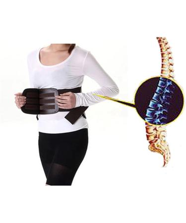 Back Corrector Leather Waist Belt - Protect Lumbar Spine & Lower Back - Size S (68-72cm) | International Shipping - Buy Online on GoSupps.com
