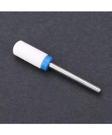 Nail Drill Bit Ceramic Manicure Pedicure Cuticle Gel Polishing Cylinder Shape Grinding Head - White 03# with Display Base - Buy Online on GoSupps.com