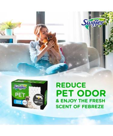 Swiffer Pet Heavy Duty Dry Multi-Surface Cloth Refills for Floor Sweeping and Cleaning Febreze Freshness 20 count - Buy Online on GoSupps.com
