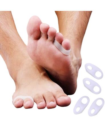 Buy 2 Pairs of Soft Silicone Toe Separators | Little Toe Correctors & Protectors - International Shipping Available - Buy Online on GoSupps.com