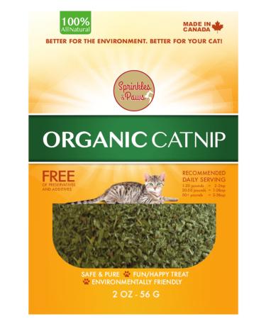 SPRINKLES & PAWS Organic Catnip | Premium Blend Pure Cut Sifted Nip | Catnip for cats of all breeds | Made in Canada Buddy Bites Natural