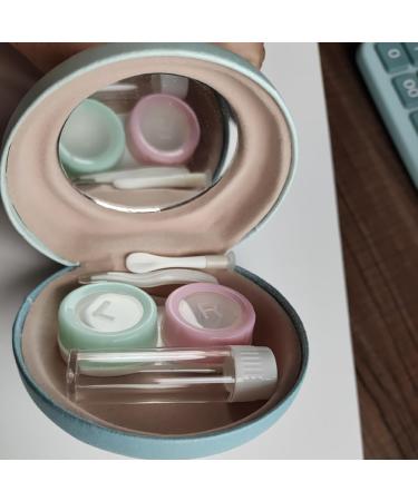 Healvian Contact Lens Case with Mirror - Compact Travel Holder & Storage Box for Easy Lens Care - Buy Online on GoSupps.com