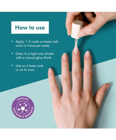 Nailner Ultimate Nail Protection Treatment - 10ml Glossy Rose Nail Strengthener - Buy Online on GoSupps.com