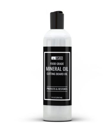 PURE ORIGINAL INGREDIENTS Mineral Oil (8 fl oz) for Cutting Boards Butcher Blocks Counter Tops Wood Utensils