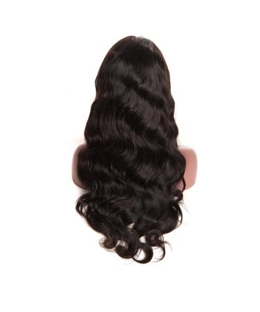 Mila Brazilian Virgin Hair Body Wave Glueless Lace Wig - 100% Real Hair Natural Black 1B 18 Inch Full Lace Wig for Ultimate Style & Comfort - Buy Online on GoSupps.com