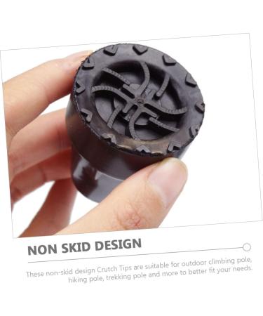 Healeeved 6-Pack Slipproof Crutch Tips | Rubber Trekking Stick Accessories for Hiking & Travel - Buy Online on GoSupps.com