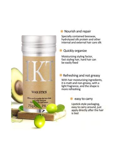 75g Professional Hair Wax Stick for Broken Hair Shaping and Moisturizing - Buy Online on GoSupps.com