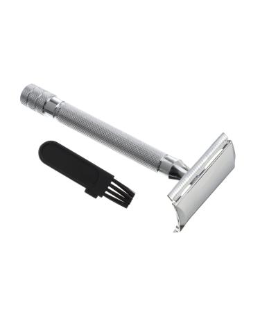 Beatifufu Manual Razor Double Razor Long -lived razor tool Safety razor Face razor Manual barturers Razor Bartschneider White 10.3x4cm