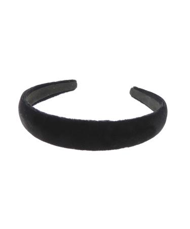 Ladies Girls Work School Uniform Birthday Party Wedding Dance Recital Party Bridesmaid Flower Girl Special Occasion Hair Black Velvet Short Long Hair Headband Alice Band Hairband 5 Sizes (2cm)