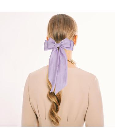 Big Hair Bows Double Layer Clips Aesthetic Decoration Purple Dark Blue for Women Hair Accessories - Buy Online on GoSupps.com