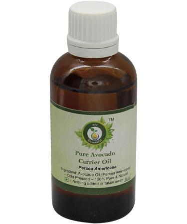 R V Essential Pure Avocado Carrier Oil 30ml (1.01oz)- Persea Americana (100% Pure and Natural Cold Pressed) - Buy Online on GoSupps.com